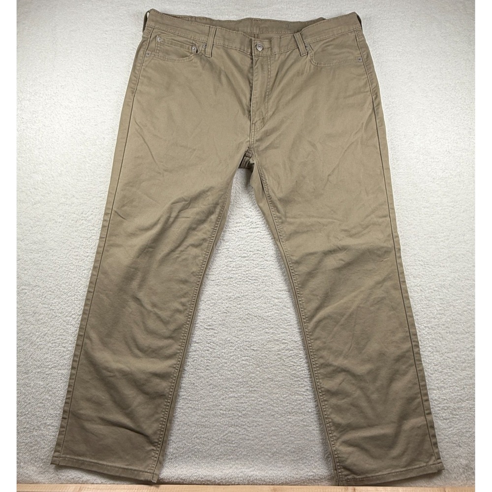 Levi's 541 Athletic Taper All Seasons Tech Pants Mens 40x30 Beige Cotton Stretch